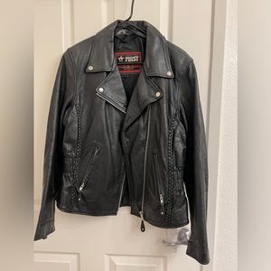 Womens Genuine Leather Motorcycle Jacket